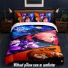 Jujutsu Kaisen Design Bed Bedding Set 1 Duvet Cover + 2 Pillowcases Soft Breathable Household Bed Linens