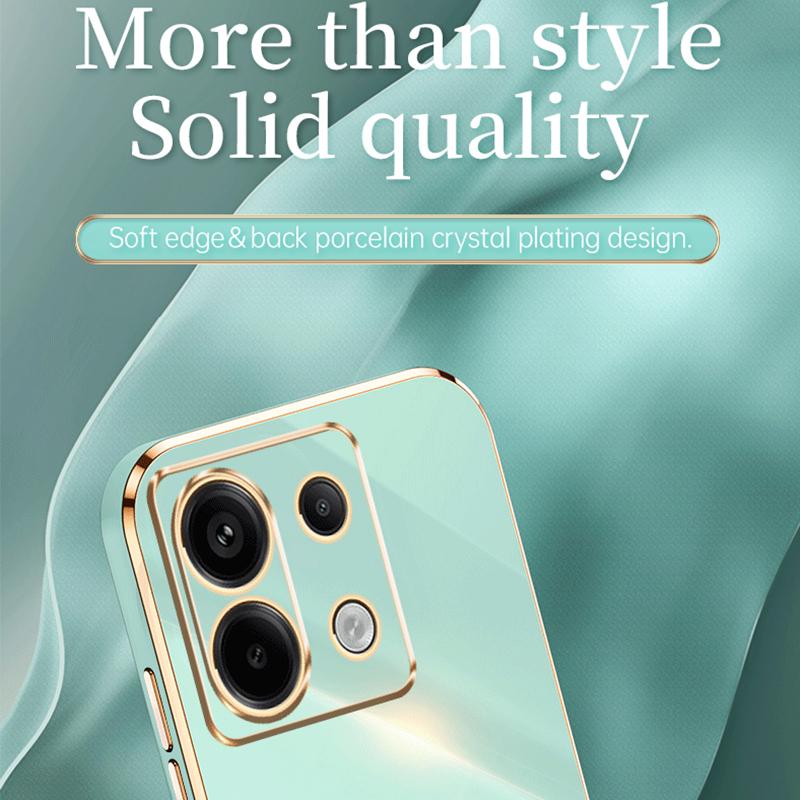 XINLI For Xiaomi Redmi Note 13 Pro 5G/Poco X6 5G Back Case Electroplating TPU Anti-scratch Phone Cover