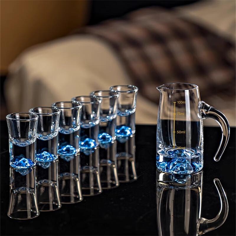 Lyxigt Kristall Baijiu Glas & Karaff Set