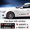 Car Styling Side Body Badge Emblem Decal Car Door Side Stripes Stickers for Renault Sport Duster Megane 2 3 Accessories S888