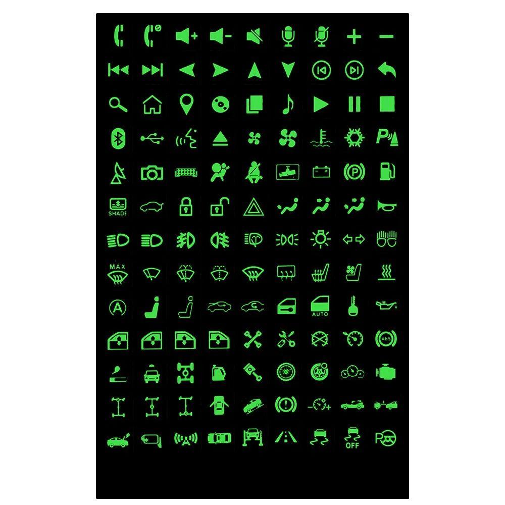 Waterproof Instrument Panel Buttons Stickers Switch Label Truck Rocker Decoration Car Accessory