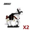 Medieval Soldier Figures Building Block War Horse Jungle Adventure Beast War Wolf Military Waffen Helmet  Armor Sets Blocks Toys