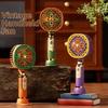 Retro Handheld Mini Fan Quiet Operation USB Rechargeable Fan Personal Cooling Fan Summer
