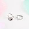 10pcs Stainless Steel Rings Bases Sturdy Stainless Steel Adjustable Rings Mounts For Crafting Unique Jewelry