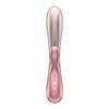 Satisfyer Hot Lover warming app clitoral simultaneous remote control clitoral vaginal vaginal orgasm electric love silicone 39℃ vibrator, compatible,