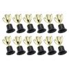 12Pcs Mini Trophies Bright Color Strong Plastic Stable Base Light Weight Gold Award Trophies for Kids School Party