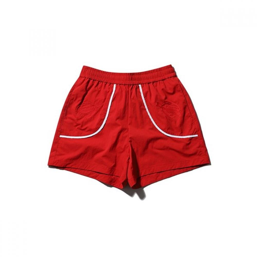 Bbc Earth Women Shorts Animal EmbroideRed  Red 
