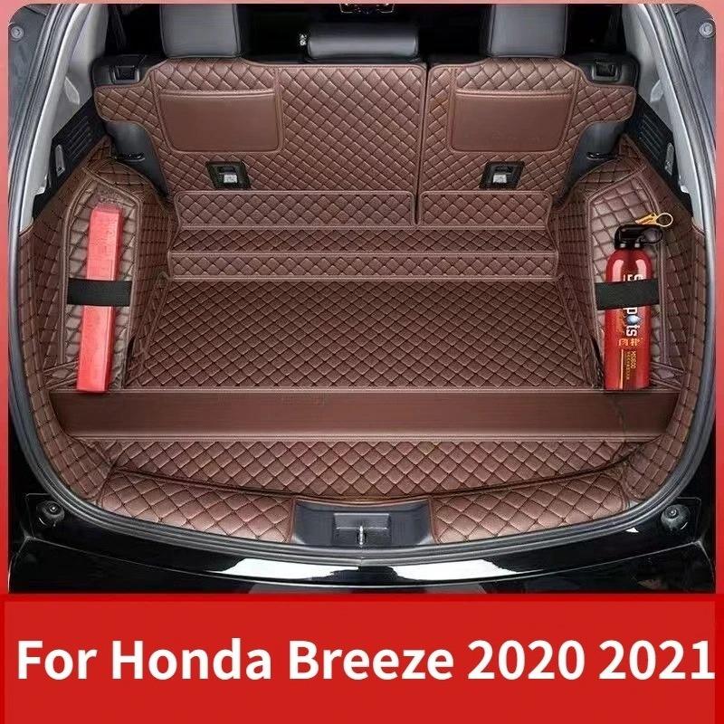for Honda breeze 2020 2021 Trunk Mat Hybrid Fuel Car Mat Accessories Leather Waterproof Cargo Liner Interior modification