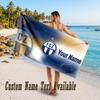 FC Zürich Design Beach Towel Custom Text Large Towel for Beach Vacation