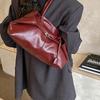 PU Tote Bag for Women with Cracked Texture Design and Metal Clasp Closure Ideal for Daily Use Work and Casual Outings