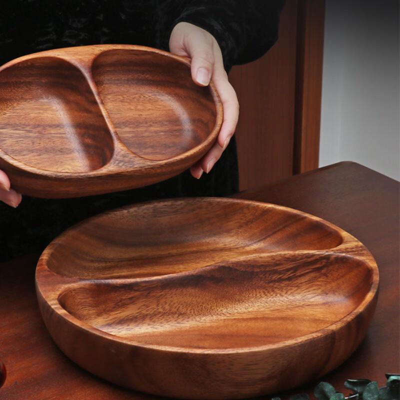 OLOEY Wooden Serving Tray for Snacks and Fruits