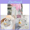 Bolsa de Ombro Mini Ganso Branco de Pelúcia Desenho Animado Fofo Com Fechamento em Zíper Para Meninas