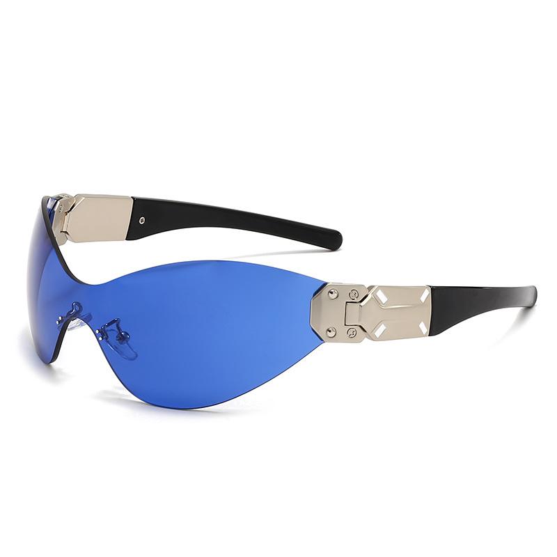 

Y2K Rimless Metal Sunglasses Women For Men Luxury Brand Designer Vintage Sun Glasses Popular Punk Outdoor Sport Goggle UV400