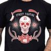 Street Fighting Club Brass Knuckles Skull 13 Rockabilly Rocker Graphic T-Shirt.