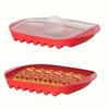 Wave Anti-stick Design Microwave Bacon Pan With Lid Microwave Barbecue Tray  Grilling