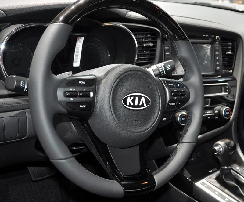 Car Styling Steering Wheel Sticker Decoration Decal for Kia Sportage Rio Sorento Soul Picanto Optima Ceed Forte Cadenza Cerato xzlhg22