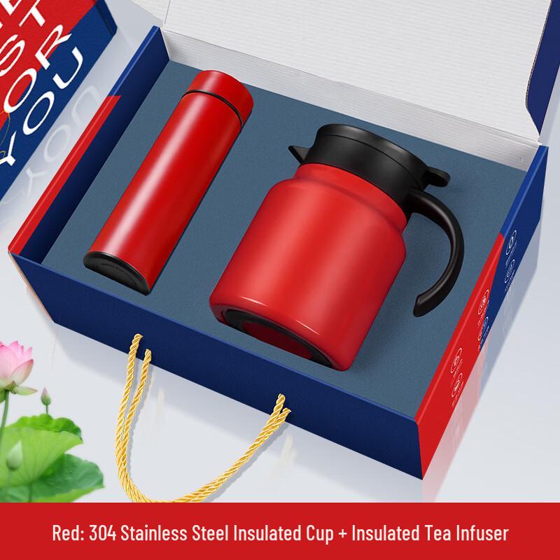 Chef Miss Stainless Steel Thermos & Digital Cup Gift Set