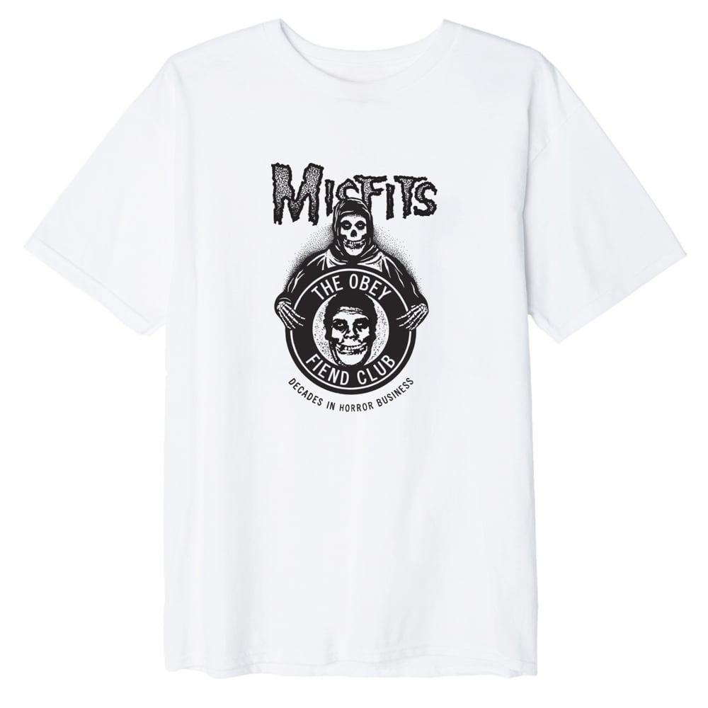 Misfits Fiend Club Tee Short Sleeve T-Shirt Couple with The Same Trendy Couple Outfit Breathable Sweat-absorbing Versatile