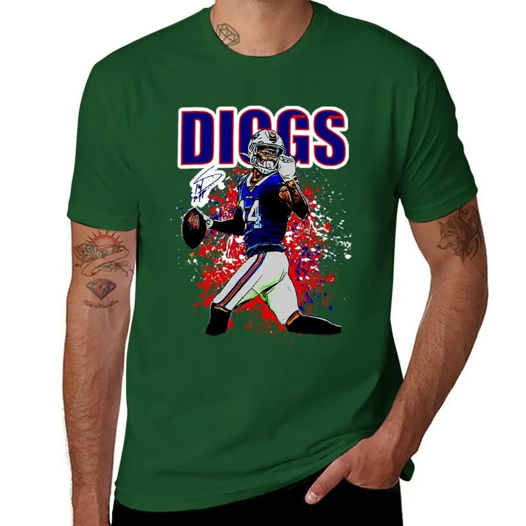 Stefon Diggs T-Shirt Sweat Kawaii Clothes Graphics Tshirts for Men