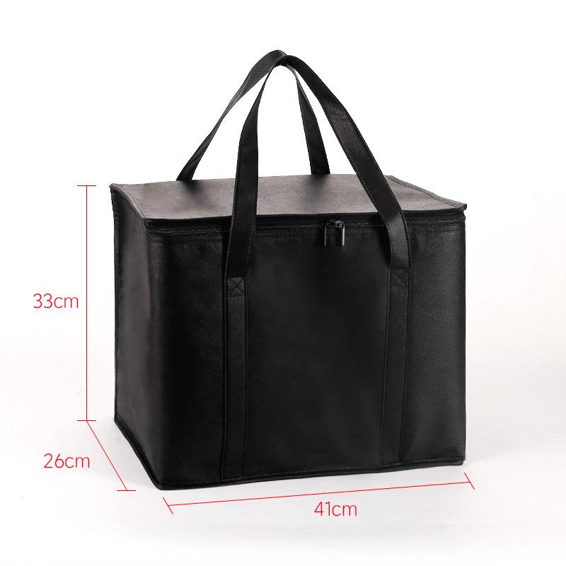 Grand Sac Isotherme Anti-fuite pour Livraison de Nourriture Sac Glacière Thermique Portable Réutilisable pour Restauration à Emporter Épicerie Pique-nique Voyages