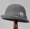 Hat Female God Mother Knitted Bucket Hat Velvet Warm Basin Hat Grandma Wool Hat Cold Proof