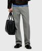 YOUTH Herringbone Straight Denim Pants - Gray