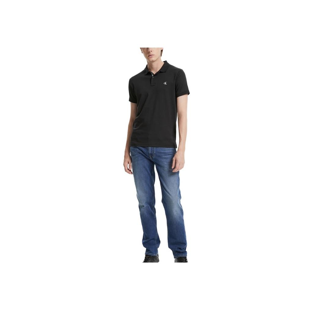 Calvin Klein Cotton Knit Short Sleeve Polo Shirt Men Tops Black J319153-BEH