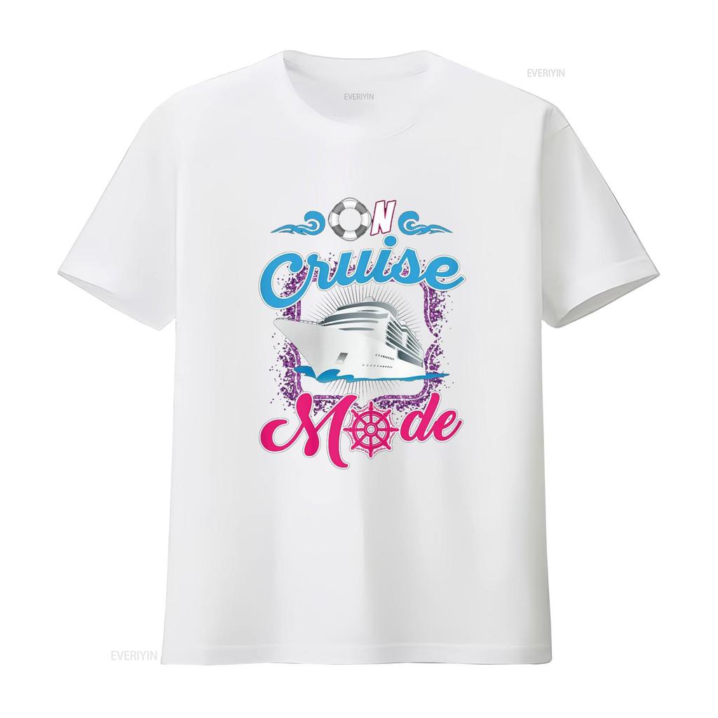 On Cruise Mode T Shirt Funny Cruising Lover s vintage Washed fashion Breathable homme Slightly graphic Casual designer clothes