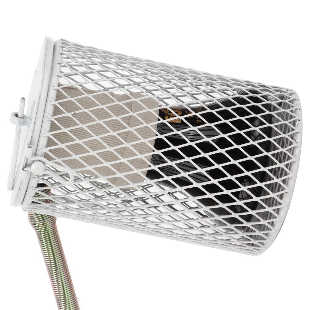 E27 Reptilien Verbrühschutz Lampenschirm und Heizbirnen Set Reptilien Wärmelampe mit Schutzgitter für Schildkröten