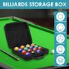 16 Grids Billiard Balls Bag Travel Pool Ball Storage Case Professional with Carry Handle and Double Zipper Billiard Accessories