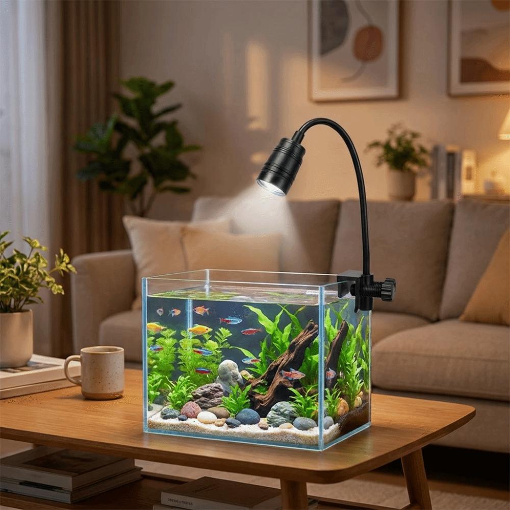 Aluminum Zinc Zinc Alloy Fish Tank Clip Lamp 5/6/7W Aquarium Viewing Light  Fish Tank Lighting