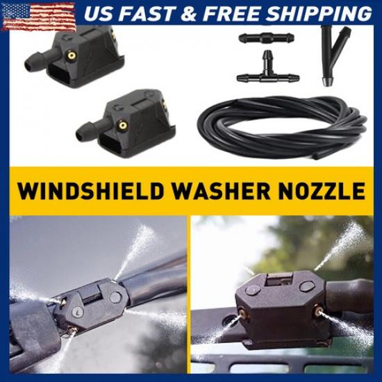 Universal Washer Windshield 2M Hole For Mostly Nozzle Washer Pump Windscreen Jet
