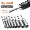 8mm Hex Deep Socket Set for Electric Drill with Extensions