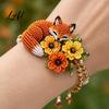 Bead Embroidery Craft Set DIY Beaded Bracelet Making Kit Beginner-Friendly Animal Unique Jewelry Crafting Beadwork for Adults Lovers Weaving