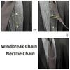 Shirt Chain Buckle Necktie Accessories Tie Clip Shirt Chain-buckle U-shaped Tie Chain Tie Chain