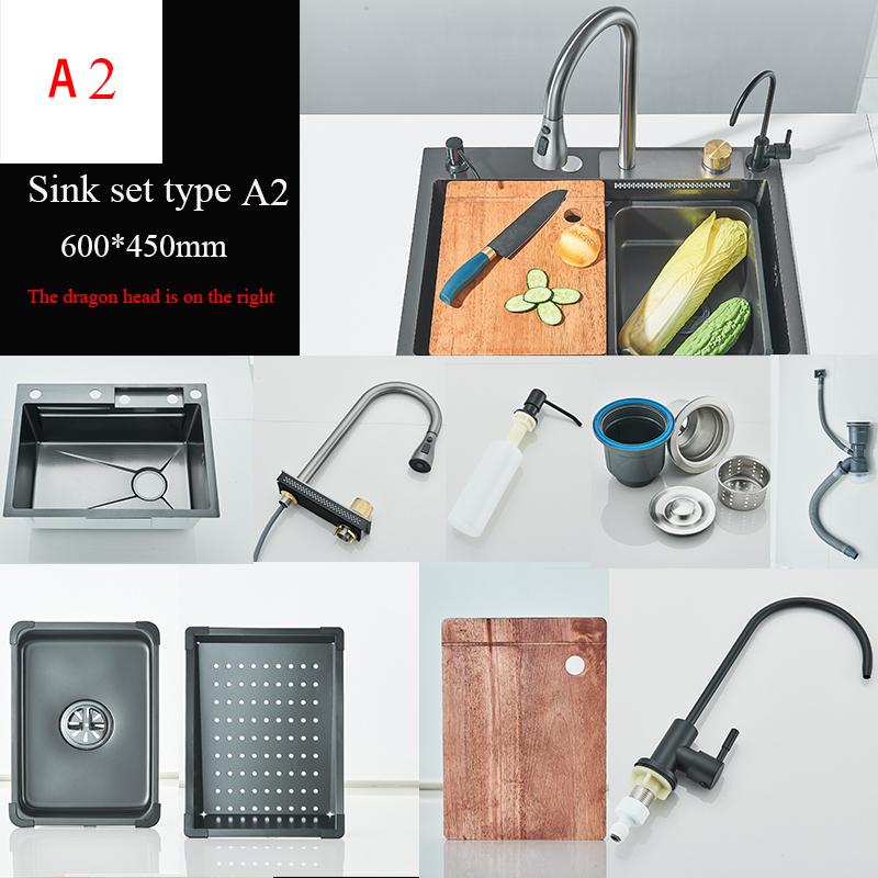 

Кухонная мойка из нержавеющей стали 304, водопад, выдвижной смеситель, одинарная чаша, мойка для стаканов высокого давления, мойка для кофейни, винного бара