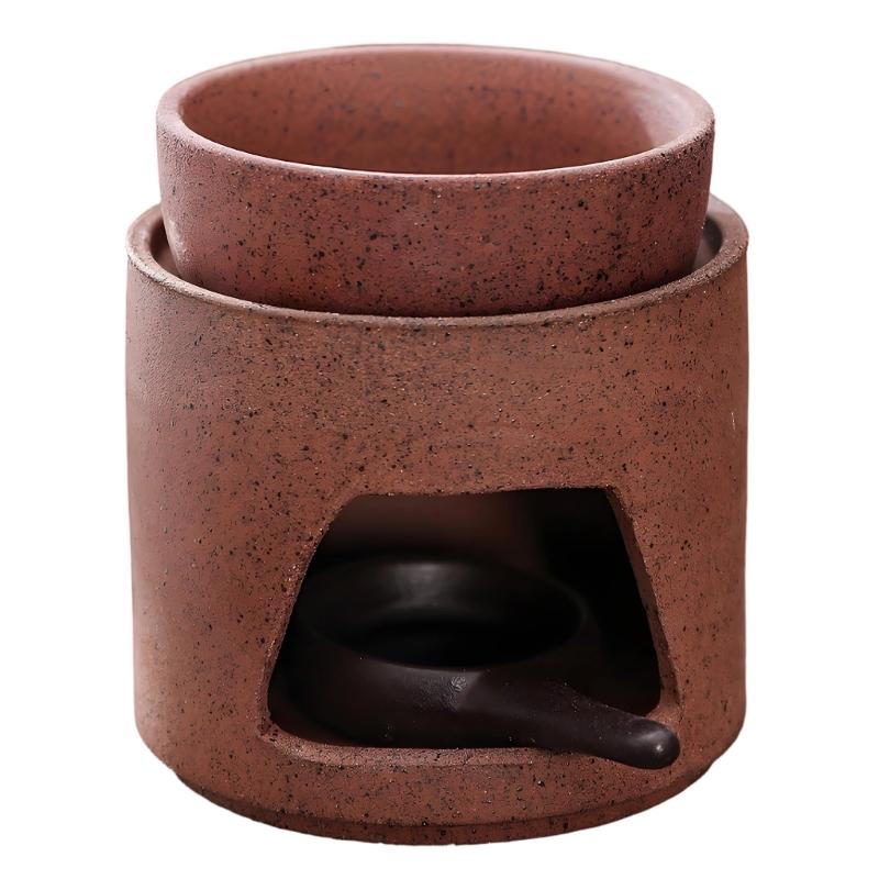Ceramic Aromas Diffuser for Essential Oil and Wax Melts with Tealight Holder Spoon Home Office Decoration Tea Warmer