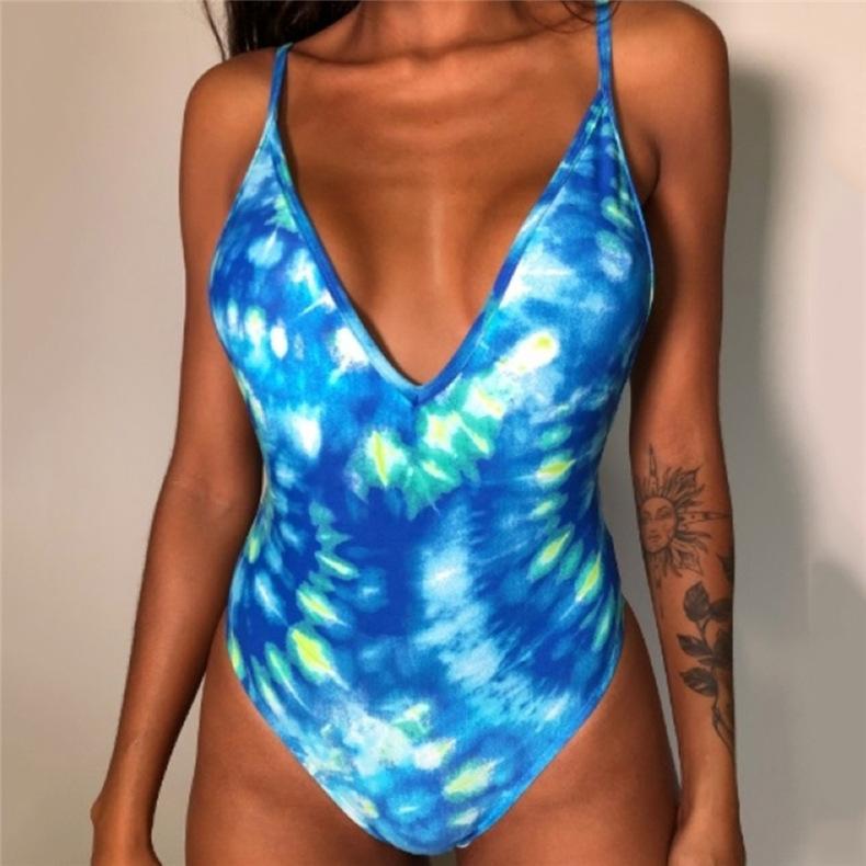 New black European and American women's one-piece swimsuit sexy bikini bikini