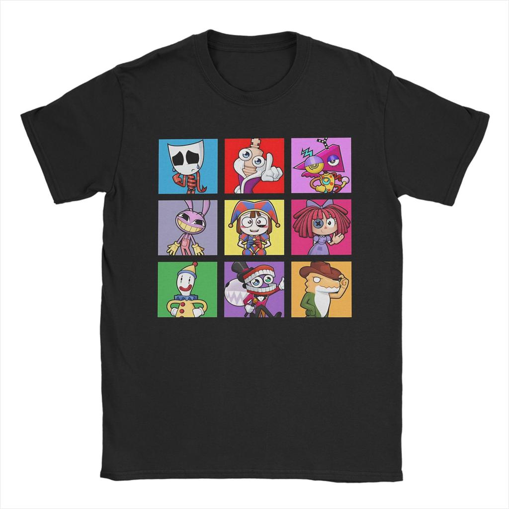 Jax The Amazing Digital Circus T Shirt for Unisex  Cotton Funny TShirt O Neck  T Shirt Short Sleeve Breathable Clothes Graphic