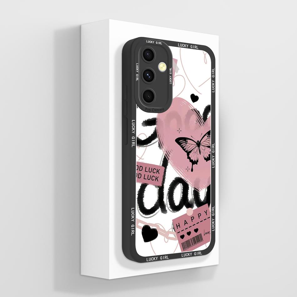 For Samsung Galaxy A54 5G Case Stylish Soft Liquid Silicone Full Protection Anti Drop Protector For Samsung A 54 Cover For Women