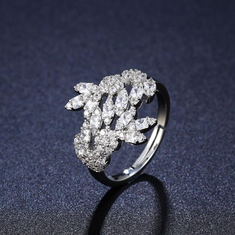 AAA Zirkon Kupfer Mikro-besetzt Diamant-Set Kette Braut Hochzeit Modeschmuck