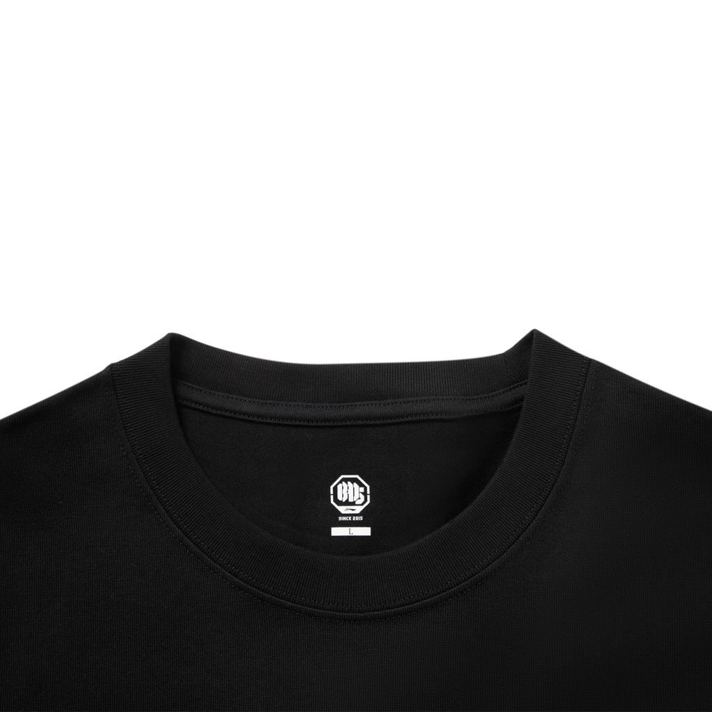 Li-Ning Badfive Fashion Versatile Casual Round Neck Loose Letter Pattern Printed Short Sleeve T-Shirt Men Tops AHSVE03-2