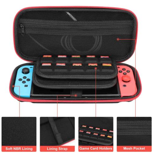 Made In Abyss Switch Case, Switch Protective Cover with Storage Bag, Hard Case for Switch, Dustproof, Dirt-Resistant, Waterproof, Shockproof, Holds 20