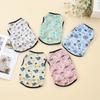 Summer Cute Pet Dog Costume Print Puppy T-shirt Sweatshirt Breathable Chihuahua Teddy Tank Top Dog Clothes for Small Medium Dog