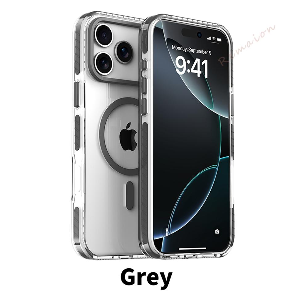Clear Magnetic Phone Case for For Iphone 17 16 1 14 13 12 11 Pro Max 14 1 Plus 17 Air Official Transparent Protector Cover