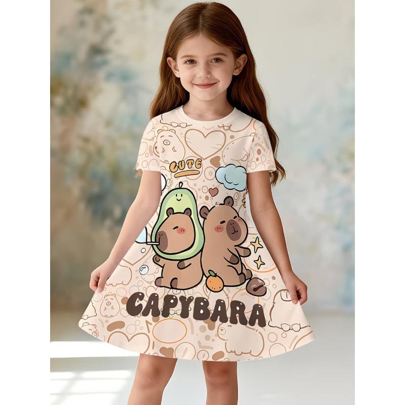Vestito per bambine Moda Capibara Vestiti per bambini Estate Vestiti per bambine Comodo