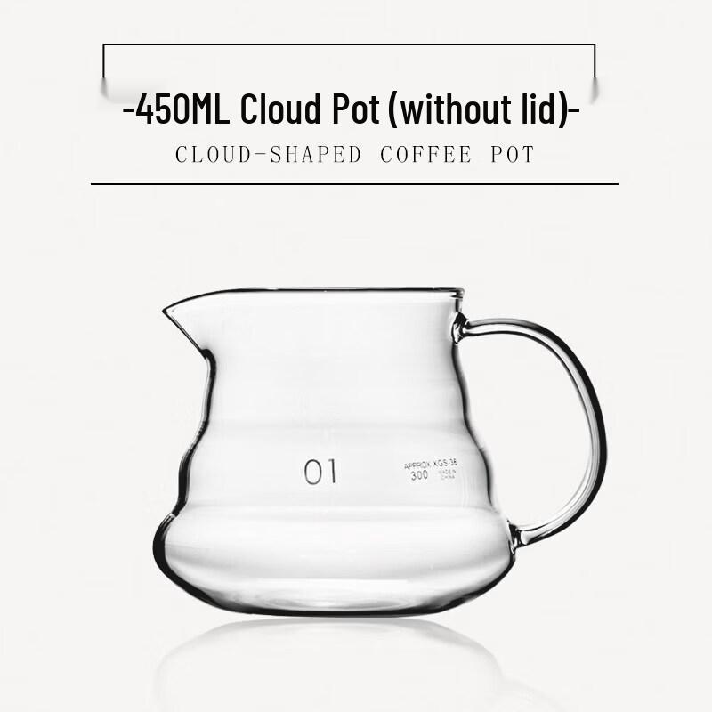 Qiwei Cloud Glass Coffee Server