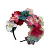 New Simulated Flower Headband, Double-sided Rose Orchid Dress Headband Headdress