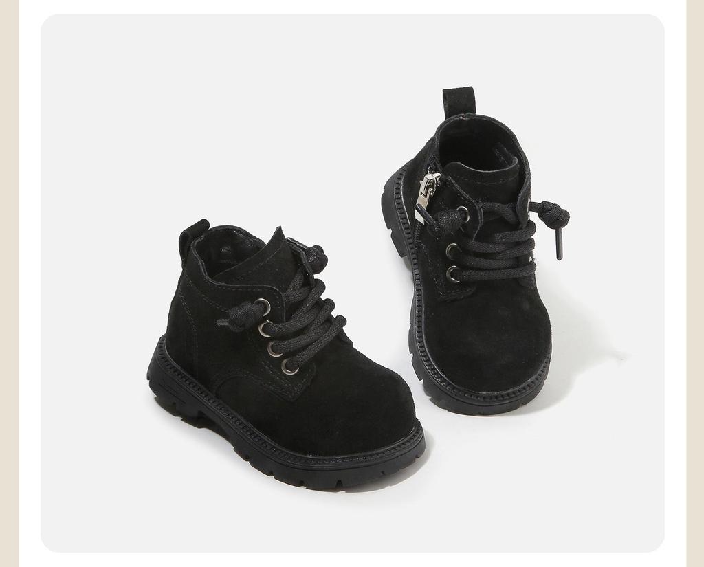 Winter Toddler Boots: Cotton Baby Walker & Martin Boots with Plush Lining