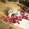 Artificial Peach & Plum Blossom Tree Ornaments – Chinese New Year Decorative Flower Arrangement